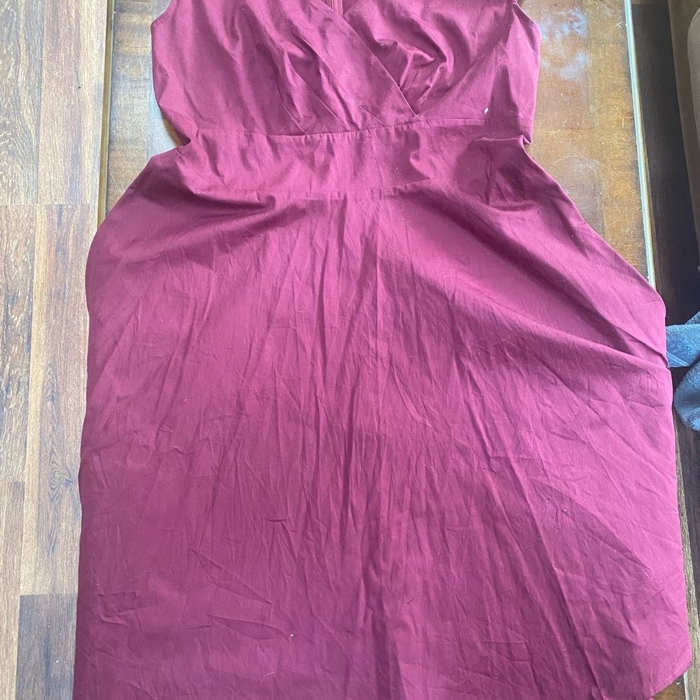 Elegant Burgundy Dress